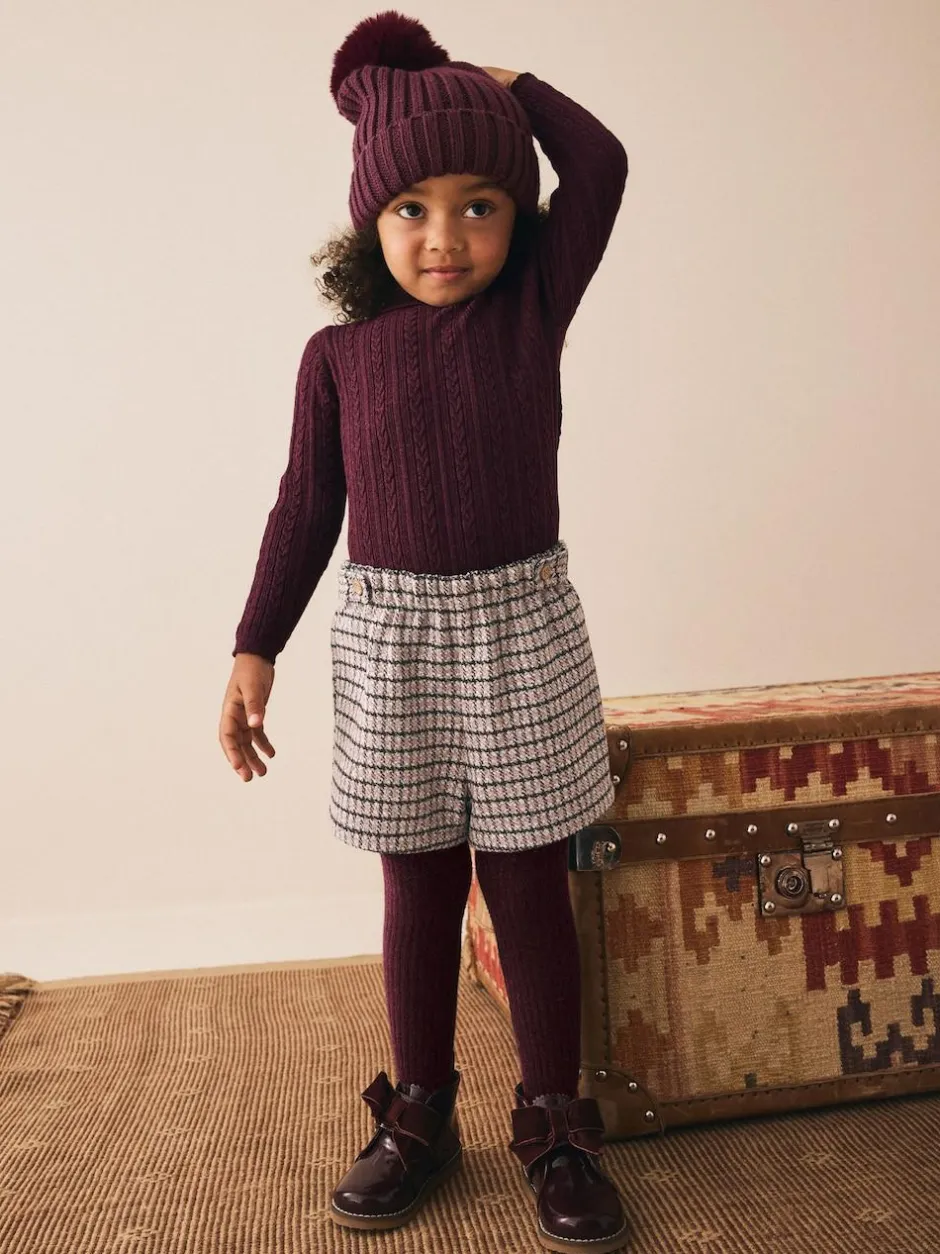 Next Berry Check Skort and Tights (3mths-7yrs) Best