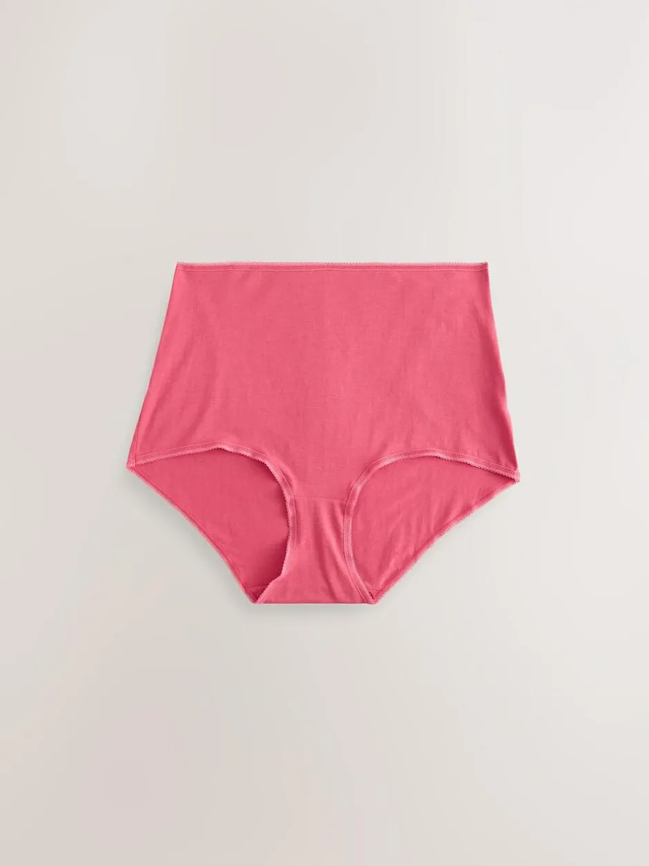 Next Berry Pink Full Brief Cotton Rich Knickers 5 Pack Hot