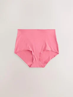 Next Berry Pink Full Brief Cotton Rich Knickers 5 Pack Hot