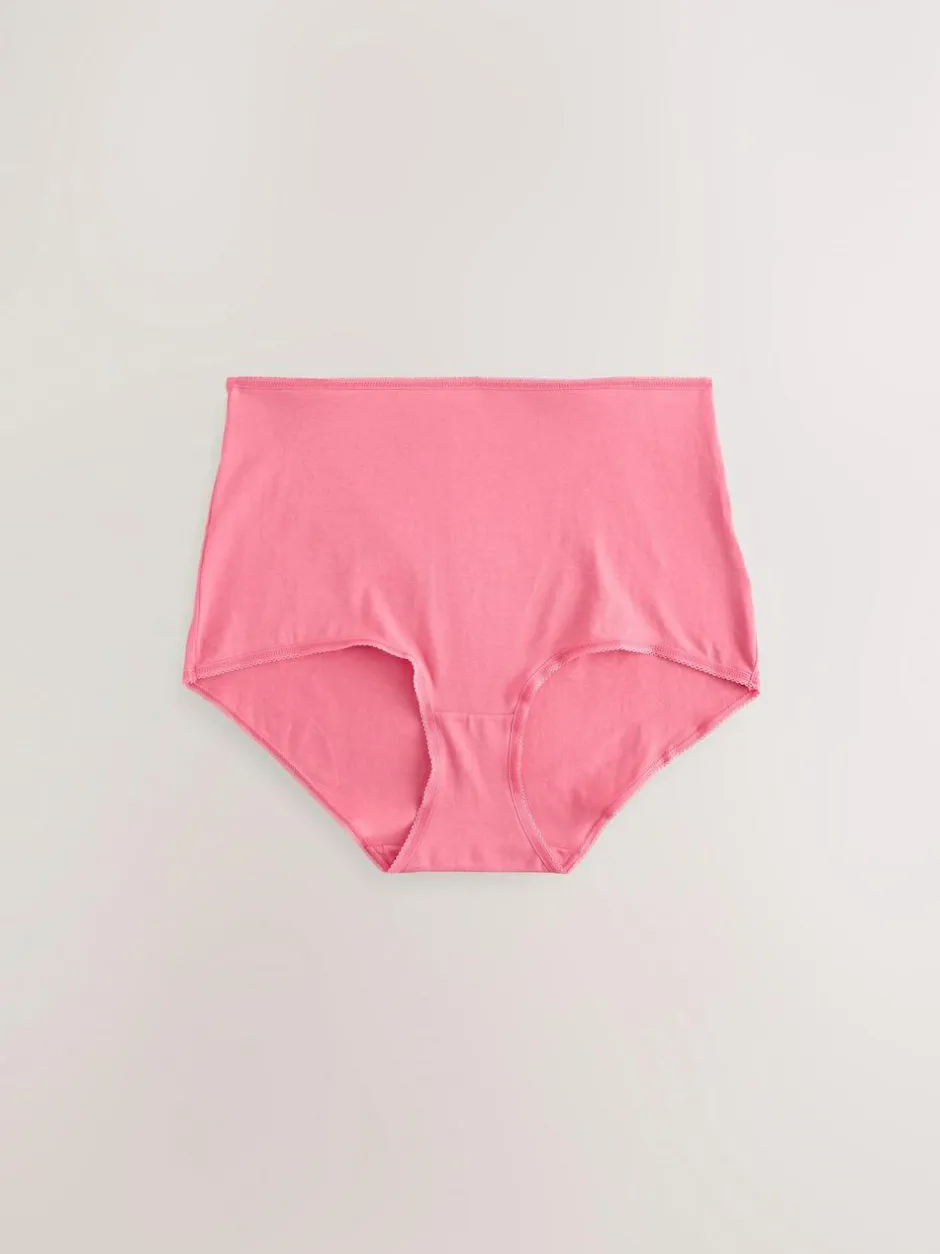 Next Berry Pink Full Brief Cotton Rich Knickers 5 Pack Hot