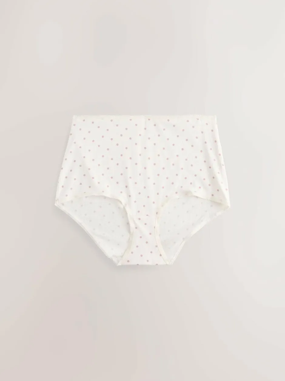 Next Berry Pink Full Brief Cotton Rich Knickers 5 Pack Hot