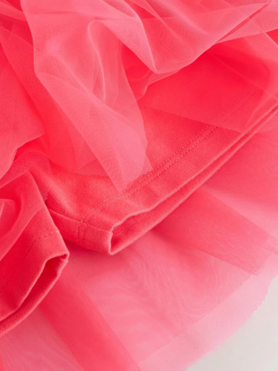 Next Top and Tutu Skirt Set (3mths-7yrs) Berry Pink New
