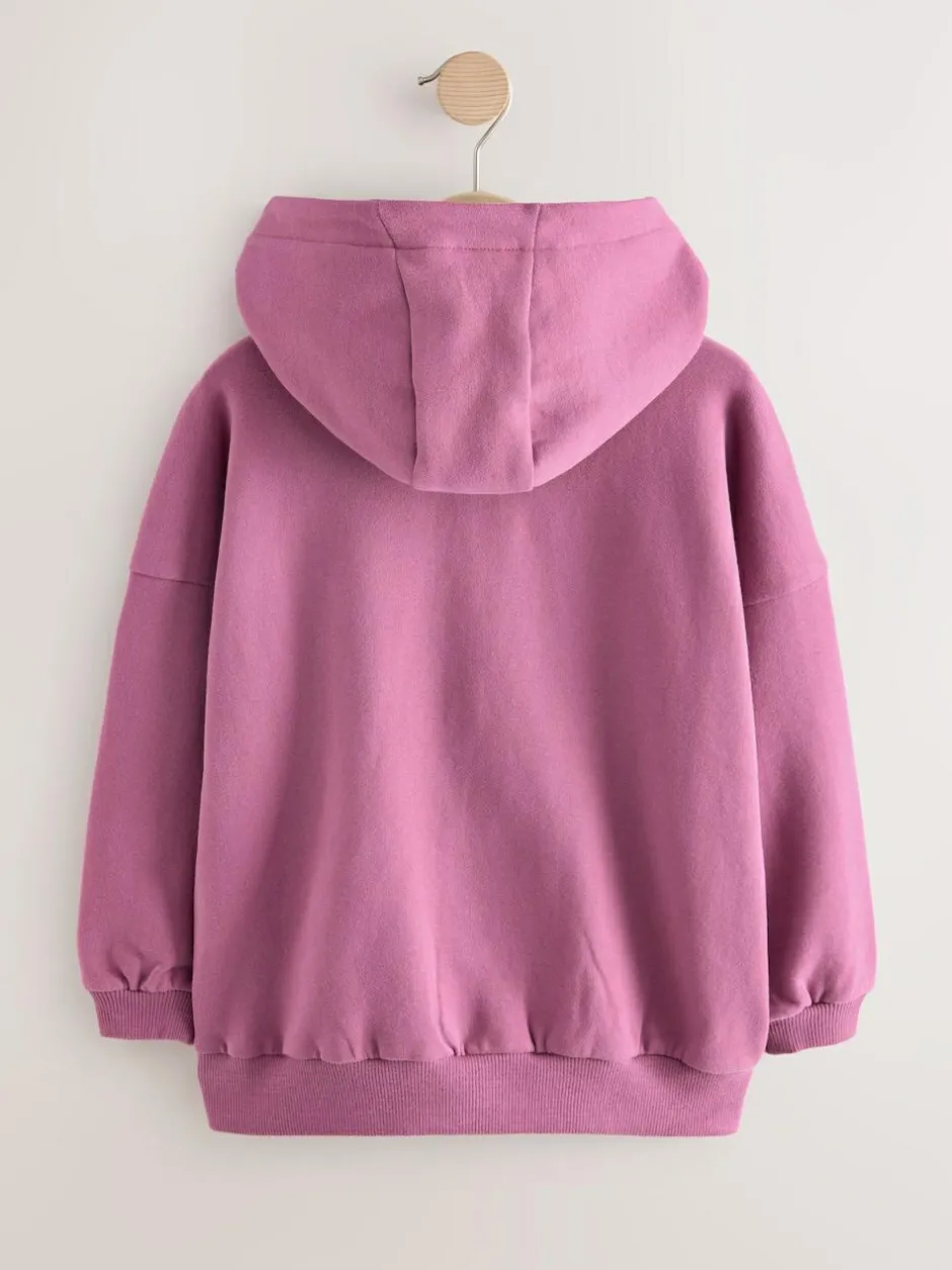 Next Berry Pink Zip Through Hoodie (3-16yrs) Sale