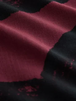 Next Berry Red N Swirl Square Lightweight Scarf Hot
