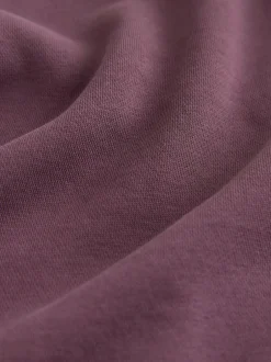 Next Berry Red Regular Fit Heavyweight Cotton Rich Crew Neck Sweatshirt Discount
