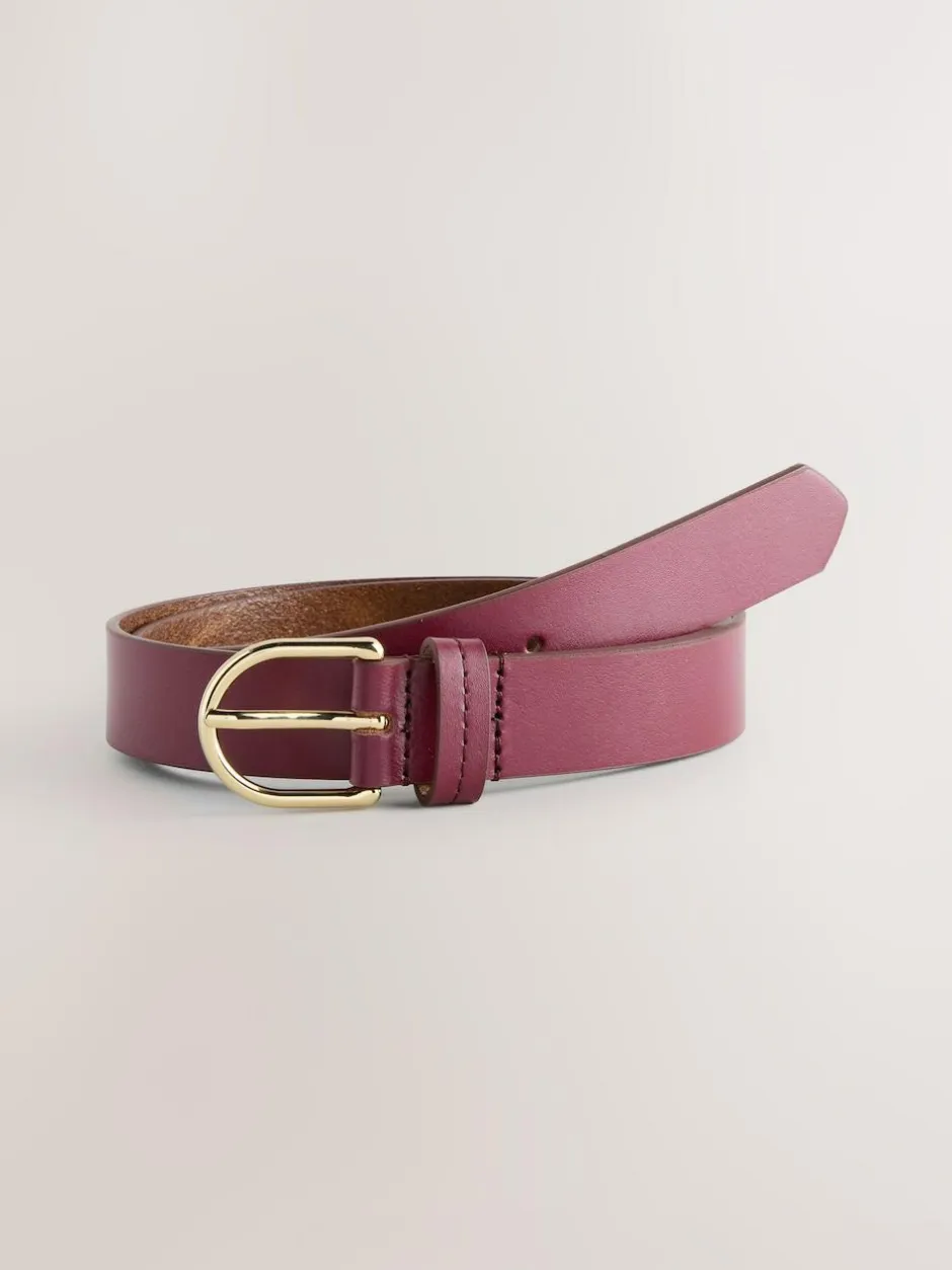 Next Berry Regular Leather Belt Outlet