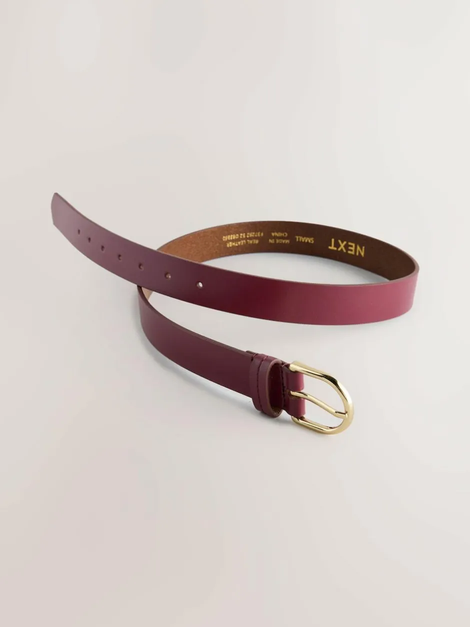 Next Berry Regular Leather Belt Outlet