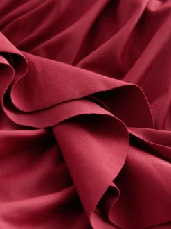 Next Tummy Control Frill Bandeau Swimsuit Berry Wine Best