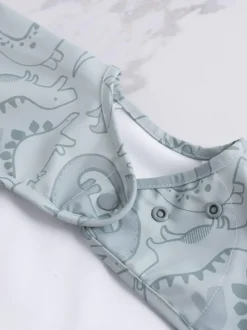 Bibado Green Coverall Weaning Bib - Dino Roar Clearance