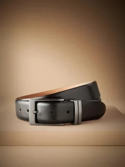 Next 100% leather Signature Belt Black Hot