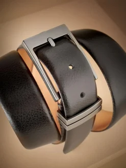 Next 100% leather Signature Belt Black Hot