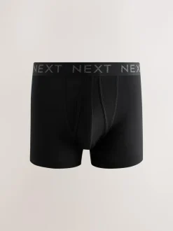 Next Black 5 Pack A-Front Cotton Rich Boxers Sale