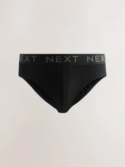 Next 5 Pack Cotton Rich Briefs Black Online