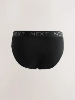 Next 5 Pack Cotton Rich Briefs Black Online
