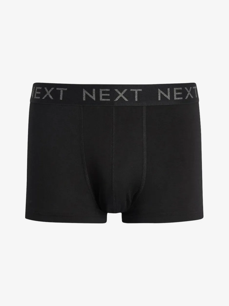 Next Black 10 pack Cotton Rich Blend Hipsters Boxers