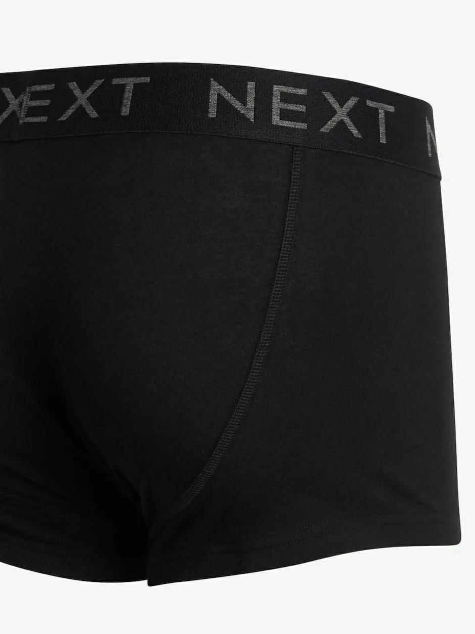Next Black 10 pack Cotton Rich Blend Hipsters Boxers