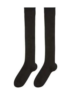 Next Black 2 Pack Cotton Rich Over Knee School Socks Clearance