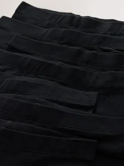 Next Black 7 Pack Cotton Rich Stretch Cycle Shorts (3-16yrs) Discount