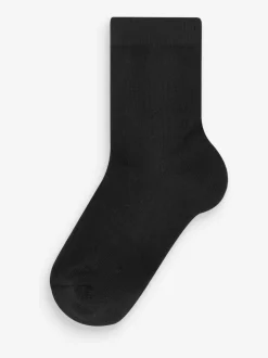 Next 7 pack cushioned footbed socks Black Online