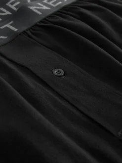 Next 5 Pack Loose Boxers Black New