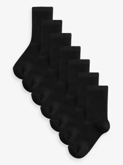 Next Black 7 Pack Premium Bamboo Rich Socks