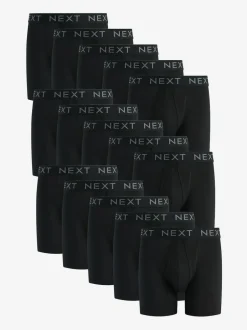 Next Black 15 Pack Sports Longer Length A-Front Boxers Best