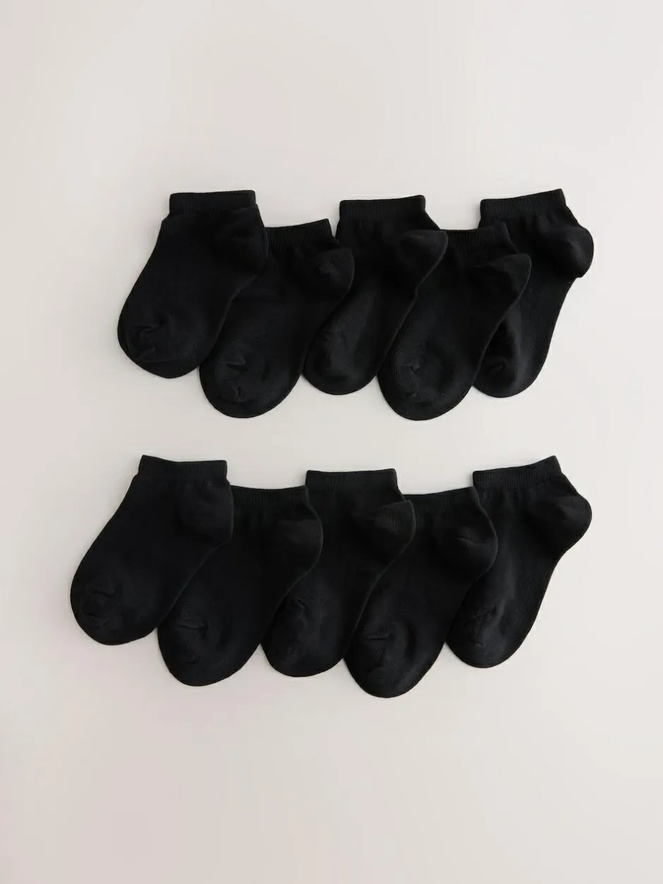 Next 10 Pack Trainer Socks Black Discount