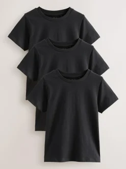 Next 3 Pack T-Shirts (3-16yrs) Black Online