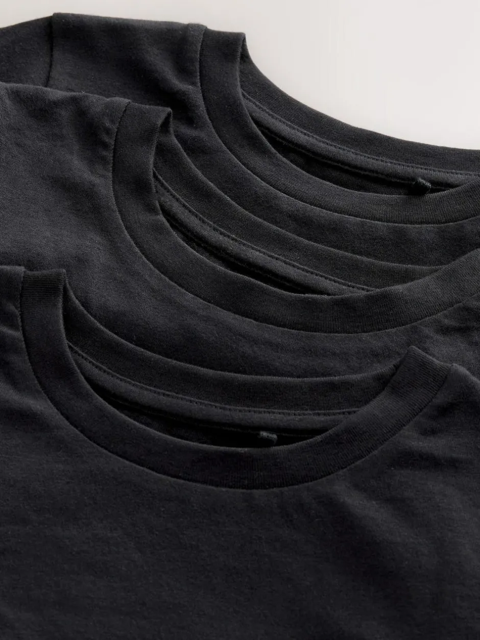 Next 3 Pack T-Shirts (3-16yrs) Black Online
