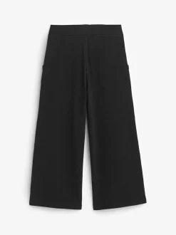 Next 1 Pack Wide Leg Jersey Trousers (3-16yrs) Black