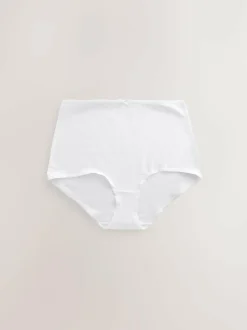 Next Full Brief Cotton Rich Knickers 7 Pack Black / Pastel Rose Nude / White Discount