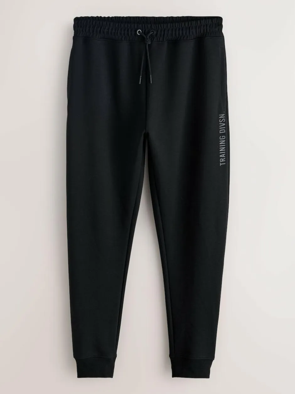 Next Black Active Training Division Slim Fit Joggers Outlet
