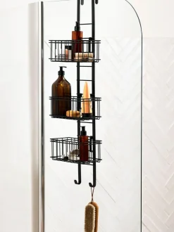 Next Adjustable Shelf Shower Caddy Black Outlet