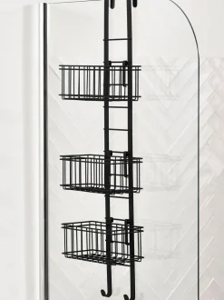 Next Adjustable Shelf Shower Caddy Black Outlet
