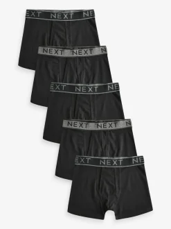Next Black A-Front Trunks 5 Pack (3-16yrs) Hot