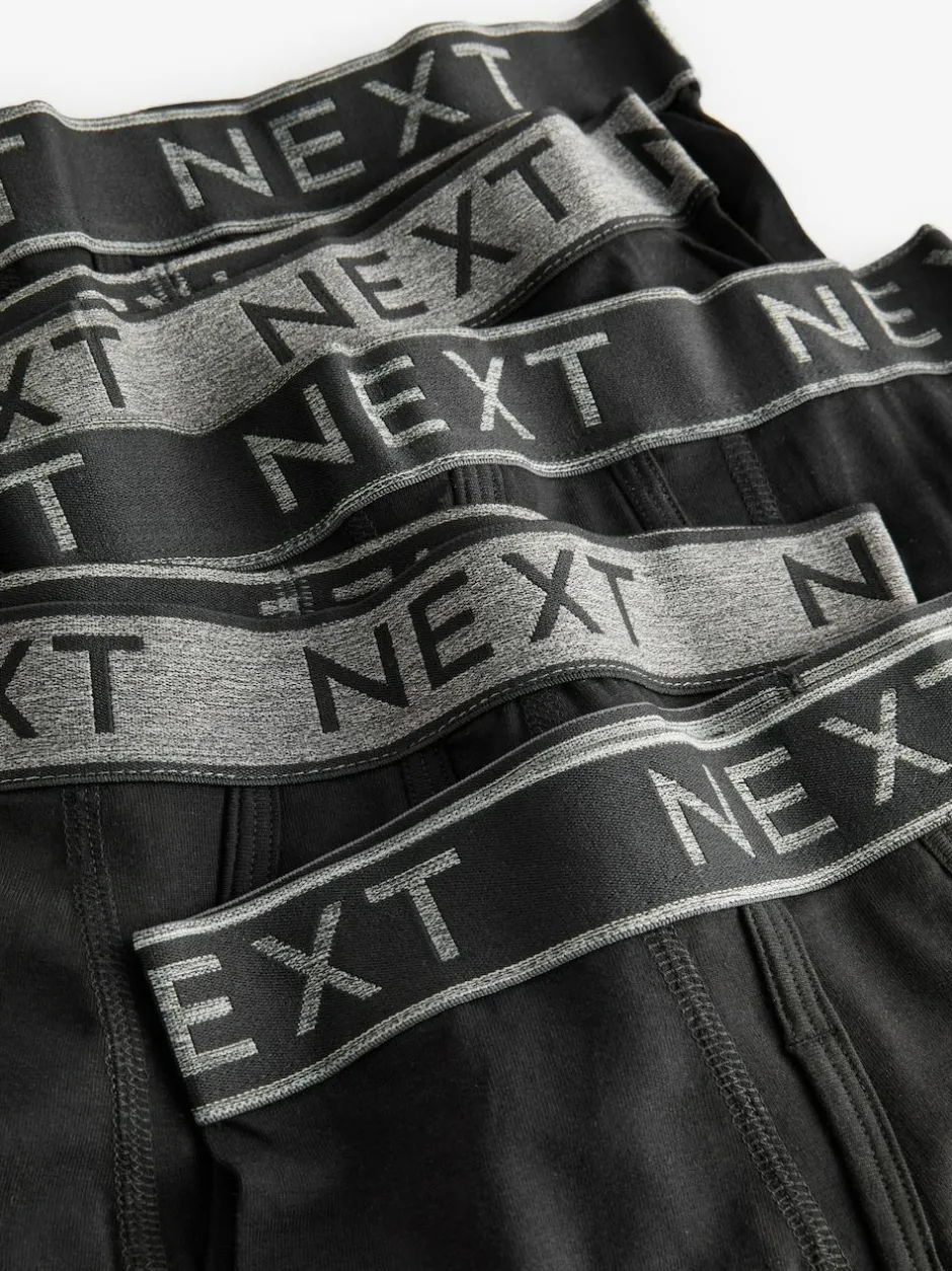 Next Black A-Front Trunks 5 Pack (3-16yrs) Hot