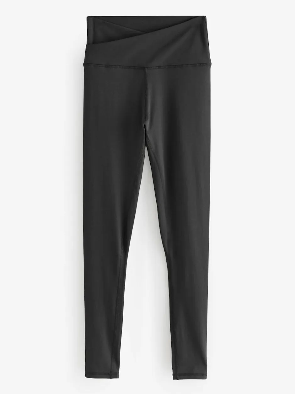 Next Balance Wrap Front Yoga Leggings Black
