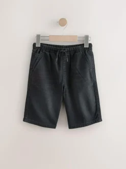 Next Bermuda Pull On Denim Shorts (3-16yrs) Black Discount