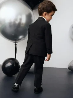 Next Blazer, Shirt, Trousers And Bow Tie Set (3mths-9yrs) Black Sale