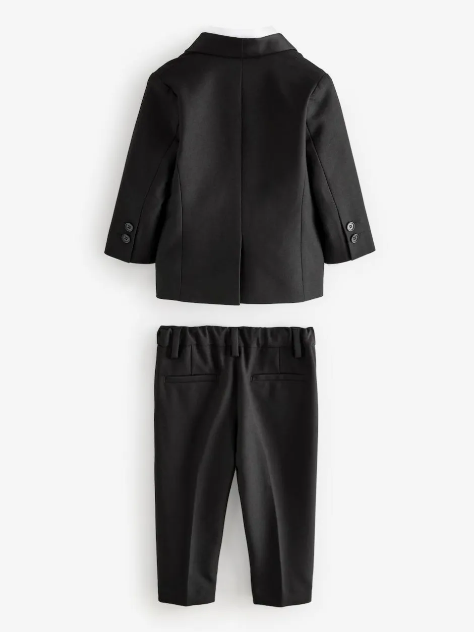 Next Blazer, Shirt, Trousers And Bow Tie Set (3mths-9yrs) Black Sale