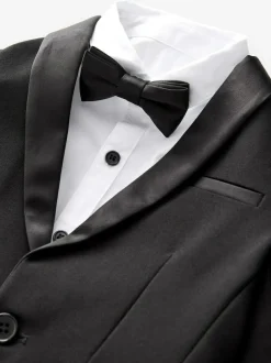 Next Blazer, Shirt, Trousers And Bow Tie Set (3mths-9yrs) Black Sale
