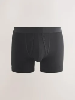 Next Black Blue/Brown Waistbands A-Front Boxers 10 Pack New