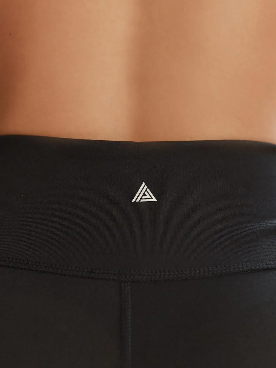 Next Black Booty Sports Dry Tech Tummy Control Shorts Outlet