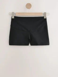 Next Black Booty Sports Dry Tech Tummy Control Shorts Outlet