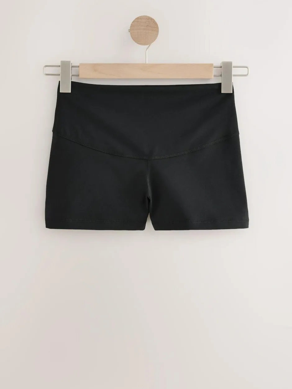 Next Black Booty Sports Dry Tech Tummy Control Shorts Outlet