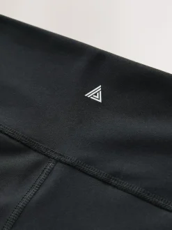 Next Black Booty Sports Dry Tech Tummy Control Shorts Outlet
