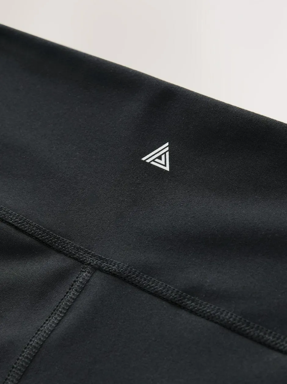 Next Black Booty Sports Dry Tech Tummy Control Shorts Outlet