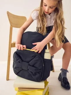 Next Black Bow Backpack Clearance