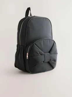 Next Black Bow Backpack Clearance