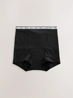 Next Boyshort Heavy Flow Period Knickers 2 Pack Black Hot